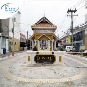 ระบบไม้กั้นรถยนต์ easy pass หมู่บ้าน ปิยวรารมย์